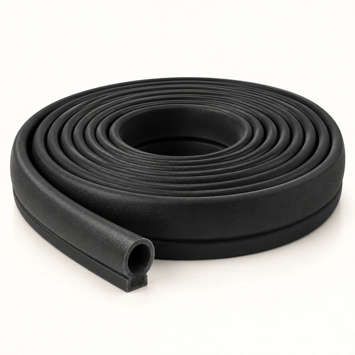 OATVANE P-type weather seal roll in black